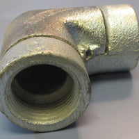 5 Appleton PFFL-100 1" Malleable Iron 90 Degree Female Pulling Elbow NOS
