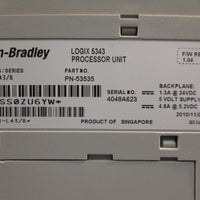 Allen Bradley Logix 5343 Processor Unit 1768L43/B  F/W REV. 1.04 PN53535