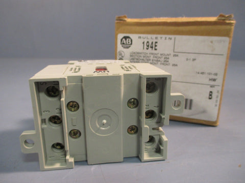 ALLEN BRADLEY LOADSWITCH FRONT MOUNT SERIES B 194EE251753