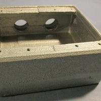 Crouse Hinds FSS222 3/4" Aluminum  Condulet Gang Cast Device Box