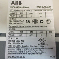 ABB PSR360070 Soft Starter 0.75, 1.5, 2.2 kW Used