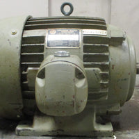 US Motors Enclosed Motor Asbestos Protected Motor 3 PH 10HP 284J 15/8" Shaft Di