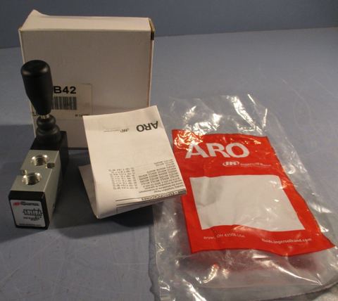 ARO/Ingersoll Rand M212LM-R-G Manual Air Control Valve, Black Lever/Manual A1271