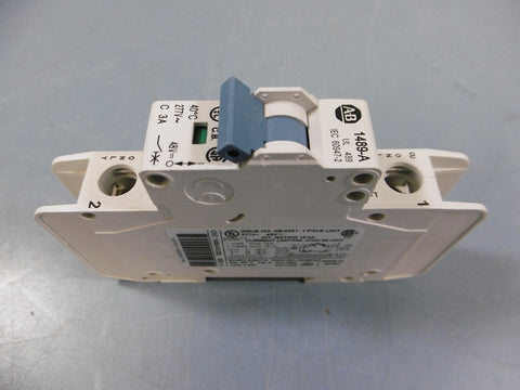 Allen Bradley 1489A1C030 277V 1 Pole C 3A Circuit Breaker