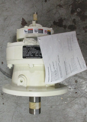 Sumitomo CHVS6145DBY289 Gear Reducer 289:1 Ratio, 12200 InLb, 1.29 Input HP