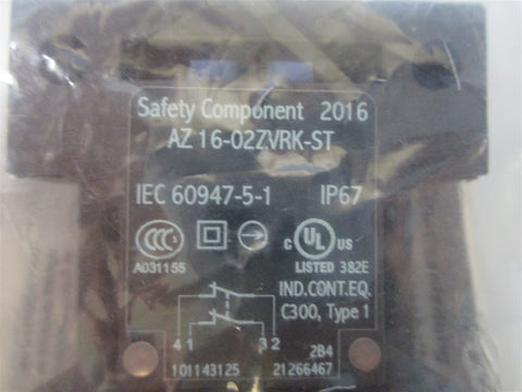 Schmersal AZ02ZVRKST Interlock Safety Switch  New