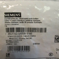 Siemens 3SU11530AB201FA0 Illuminated PushButton FACTORY SEALED