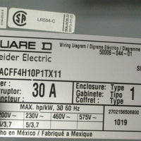 Schneider Electric Square D 8538SCG12V84ACFF4H10P1TX11 Combination Motor Starter