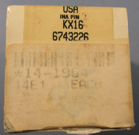 INA KX16 Linear Ball Bearing 1 in Bore 2-1/4 in W 1.55 in OD