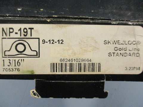 SealMaster NP19T Pillow Block Ball Bearing Unit 13/16" Bore 2Bolt