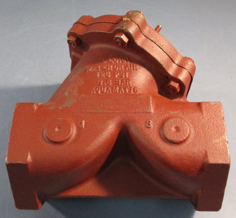 Aquamatic V42H-0021-00000 Cast Iron Y-Pattern Diaphragm Valve F150 2-1/2" 125PSI