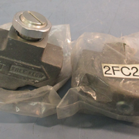 Lot of (2) Numatics 2FC2B Flow Control Valve, Aluminum Body, Sloted Stem