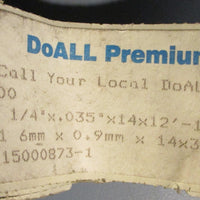 Doall 303009154.000 Premium Welded Band Saw Blade 1/4"X0.35X14X12