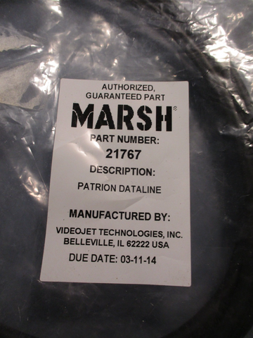 VIDEOJET/MARSH 21767 PATRION DATALINE CABLE