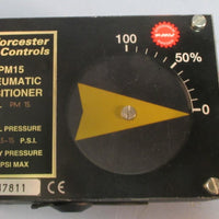 Worcester Controls PM15 Pneumatic Positioner 1/4" NPT, 315 PSI Signal