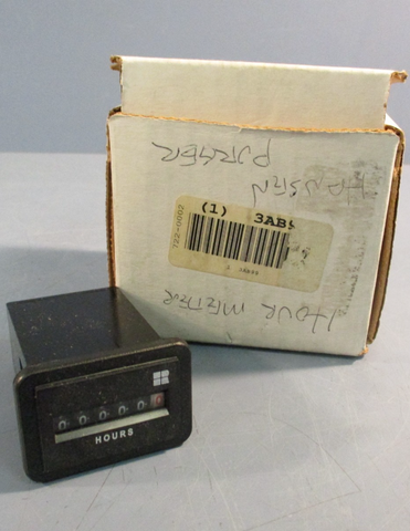 Redington Hour Meter, Analog Readout 7220002 90/240VAC / 5060HZ .6W