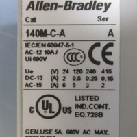 Allen Bradley 140MCASA20 Ser. A Auxiliary Contact Block 600VAC 5A