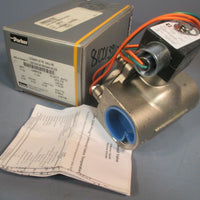 Parker 2 Way Solenoid Valve 11/2" Pipe 110/120V 50/60Hz 24F24C6180AAF4C05