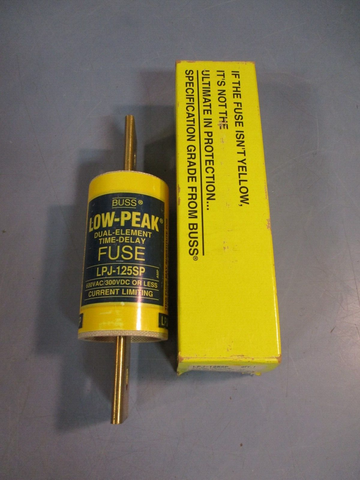 Bussmann Low Peak Class J Time Delay Fuse LPJ-125SP