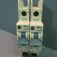 Allen Bradley Circuit Breaker 1489A1C350 AB5321 Series A 240V 35A 48V Lot of 2