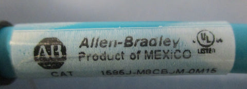 Allen Bradley 1585J-M8CBJM-0M15 Ser A Ethernet Cordset 0.15m Long (Lot of 2)