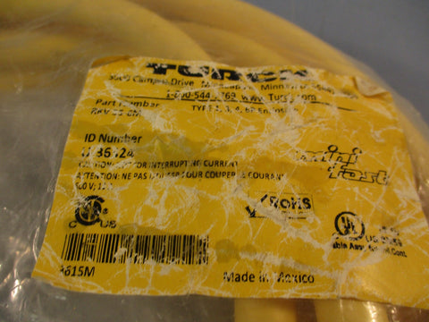 TURCK MiniFast Part# RKV 556M Electrical Cordset, Female, Straight 5Pin