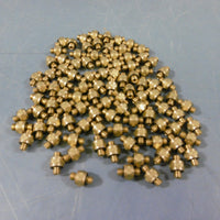 LOT OF 100 Brass Hex Nipple Pipe 3/16 IN 1/2 IN LG MNPT 5/16 IN HEX