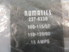 Numatics 227-833B Solenoid Coil 100-120 VAC 50-60 Hz 0.15 Amps