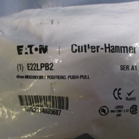 (Lot of 3) Eaton Cutler Hammer E22LPB2 Ser A1 40mm Mushroom 2-Pos Push-Pull Btn.