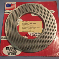 Pappas Inc KS 225 3.5 225 Plate 3.5MM Hole 120 mm Bore ID
