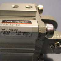SMC CQ2D325D Compact Air Cylinder 145 PSI Max Pressure 32mm Bore 5mm Stroke