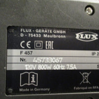 FLUX Commutator Motor F 457, 800W, 120V, IP 24, Single Fixed Speed 10-45701000