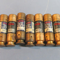 Lot of 7 Bussman Fusetron FRNR10 10Amp 250VAC Time Delay Fuses