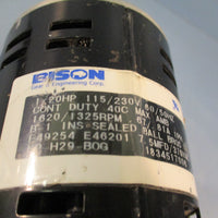 BISON 1834517006 GEARMOTOR 115/230V, 50/60Hz, 1325/1620RPM, 1PH CONT DUTY