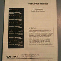 Simco PerforMAX3 Power Supply(4108070)+Control/Display(4108068) Static Bar Systm