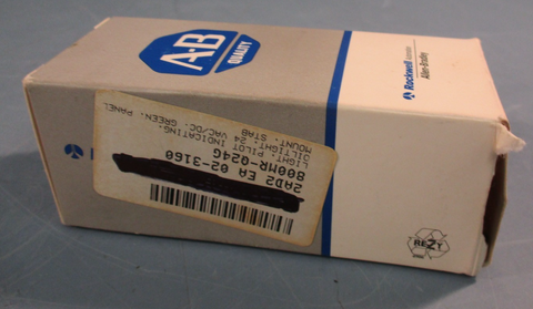 Allen-Bradley 800MR-Q24G Round Pilot Light Full Voltage Green Lens 24V Series D
