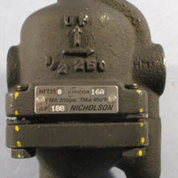 Nicholson NFT250 1/2" Float Trap NFT 250 Series 250 psi 450 Deg F Max Cast Iron