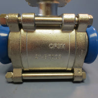 FlowTek 2" S7008 7000 Series Stainless Steel 3 Piece Full Port Ball Valves