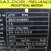 Gast Regenair R4P315A Regenerative Blower 127 CFM w/ Baldor 3 Ph, 1.5 HP Parts