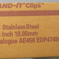 BANDIT AE4569 Stainless Steel Clips 3/4" 316 Stainless Steel Box of 100