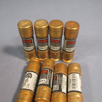 LOT OF 8 OBUSSMANN FUSETRON TIME DELAY DUAL ELEMENT FUSE 8 AMPCLASS RK5 FRNR8