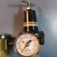 Norgen L12200OPDA 250 PSI Lubricator w/ Watts 8119020 Pressure Regulator Used