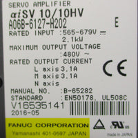 Fanuc aiSV 10/10HV A06B6127H202 Servo Amplifier Ser E 565679V Input, 2.1kW