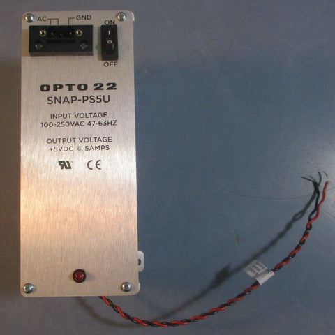Opto 22 SNAP-PS5U Power Supply 100-250VAC 47-63HZ Input 5VDC 5A Output