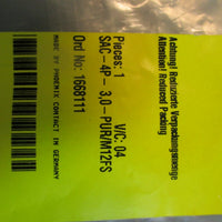 Phoenix Contact SAC4P3,0PUR/M12FS Sensor/Actuator Cable 3M NEW