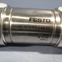 FESTO DOUBLE ACTING PNEUMATIC ROUND CYLINDER CRDSNU3210PPSAMQK3