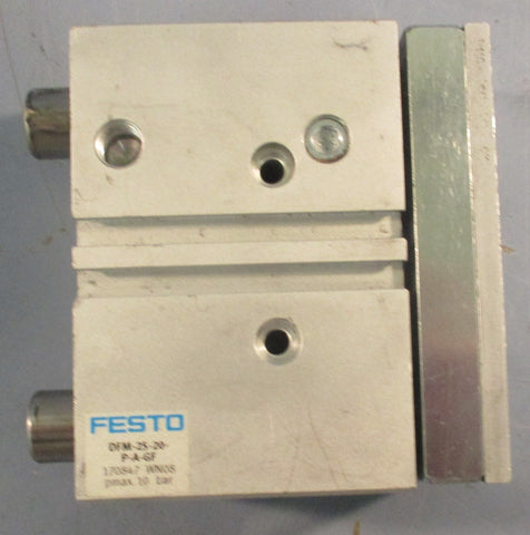 Festo DFM-25-20-P-A-GF Guided Drive 25mm Piston Dia 10 bar Max 20mm Stroke