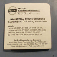 TelTru Thermometer AA575R Analog dial Thermometer Stem 12 "