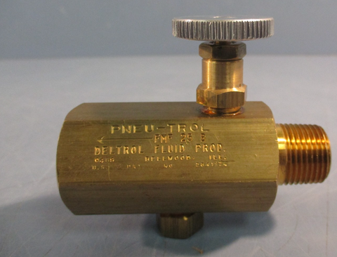 DELTROL FLUID PRODUCTS PNEUTROL FMF 25 B Brass Flow Control Valve