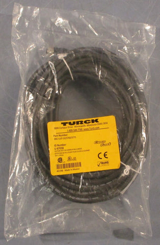 Turck RKC 4.4T-10/S760/S771 Single Ended Mating Cable Cordset U-87038 10m Long